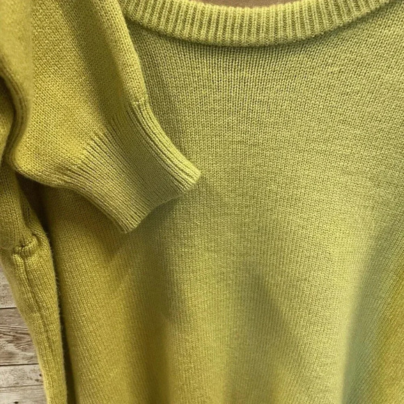 Pink Rose Womens S Sweater NWT Passion Lime Green Puff‎ Long Sleeves Pullover - Picture 10 of 10